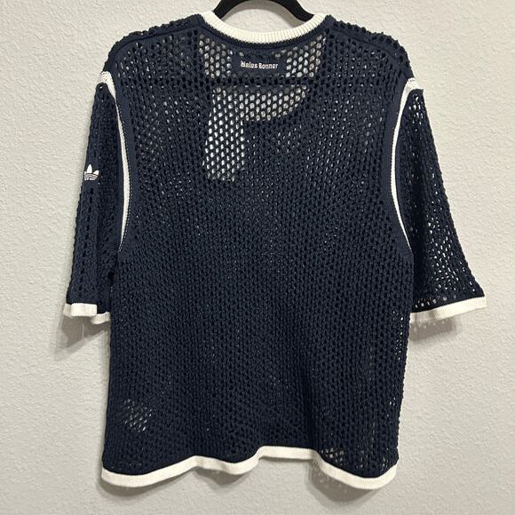 NEW Adidas x Wales Bonner Knit Tee Night Indigo & Wonder White Sz XL Urban Luxe - Picture 4 of 14
